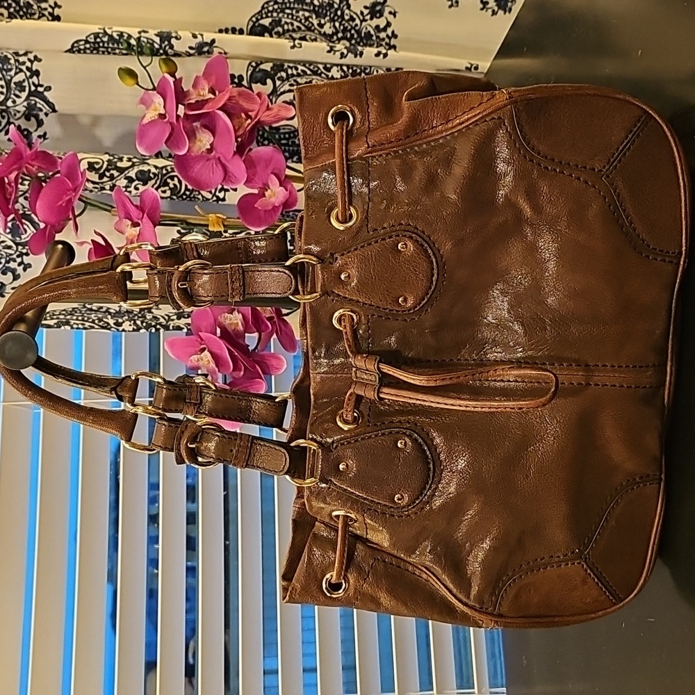 Antonio Melani Leather Shoulder Bag